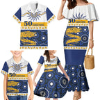 Eels NAIDOC Week Personalised Family Matching Mermaid Dress and Hawaiian Shirt Aboriginal Torres Strait Islanders Vibe