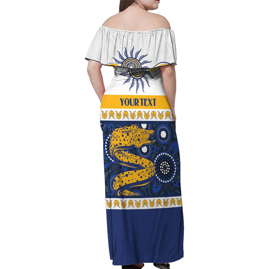 Eels NAIDOC Week Personalised Family Matching Off Shoulder Maxi Dress and Hawaiian Shirt Aboriginal Torres Strait Islanders Vibe