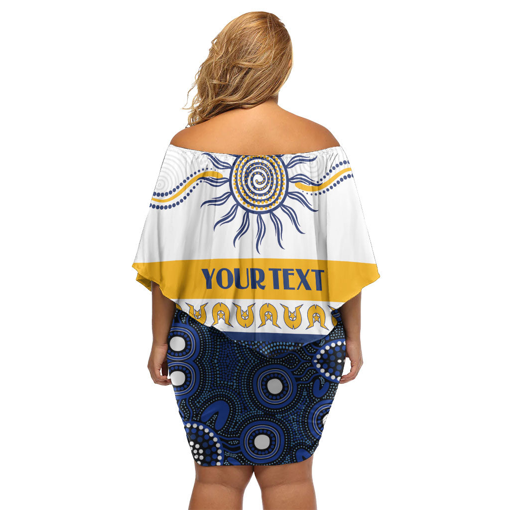 Eels NAIDOC Week Personalised Family Matching Off Shoulder Short Dress and Hawaiian Shirt Aboriginal Torres Strait Islanders Vibe