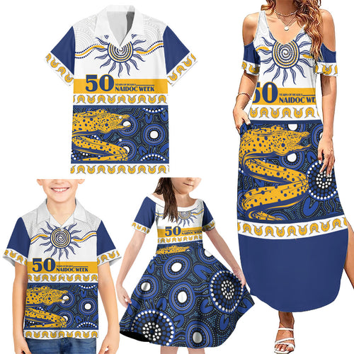 Eels NAIDOC Week Personalised Family Matching Summer Maxi Dress and Hawaiian Shirt Aboriginal Torres Strait Islanders Vibe