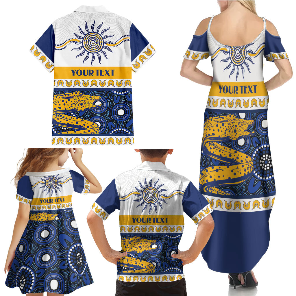 Eels NAIDOC Week Personalised Family Matching Summer Maxi Dress and Hawaiian Shirt Aboriginal Torres Strait Islanders Vibe
