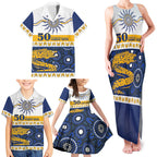 Eels NAIDOC Week Personalised Family Matching Tank Maxi Dress and Hawaiian Shirt Aboriginal Torres Strait Islanders Vibe