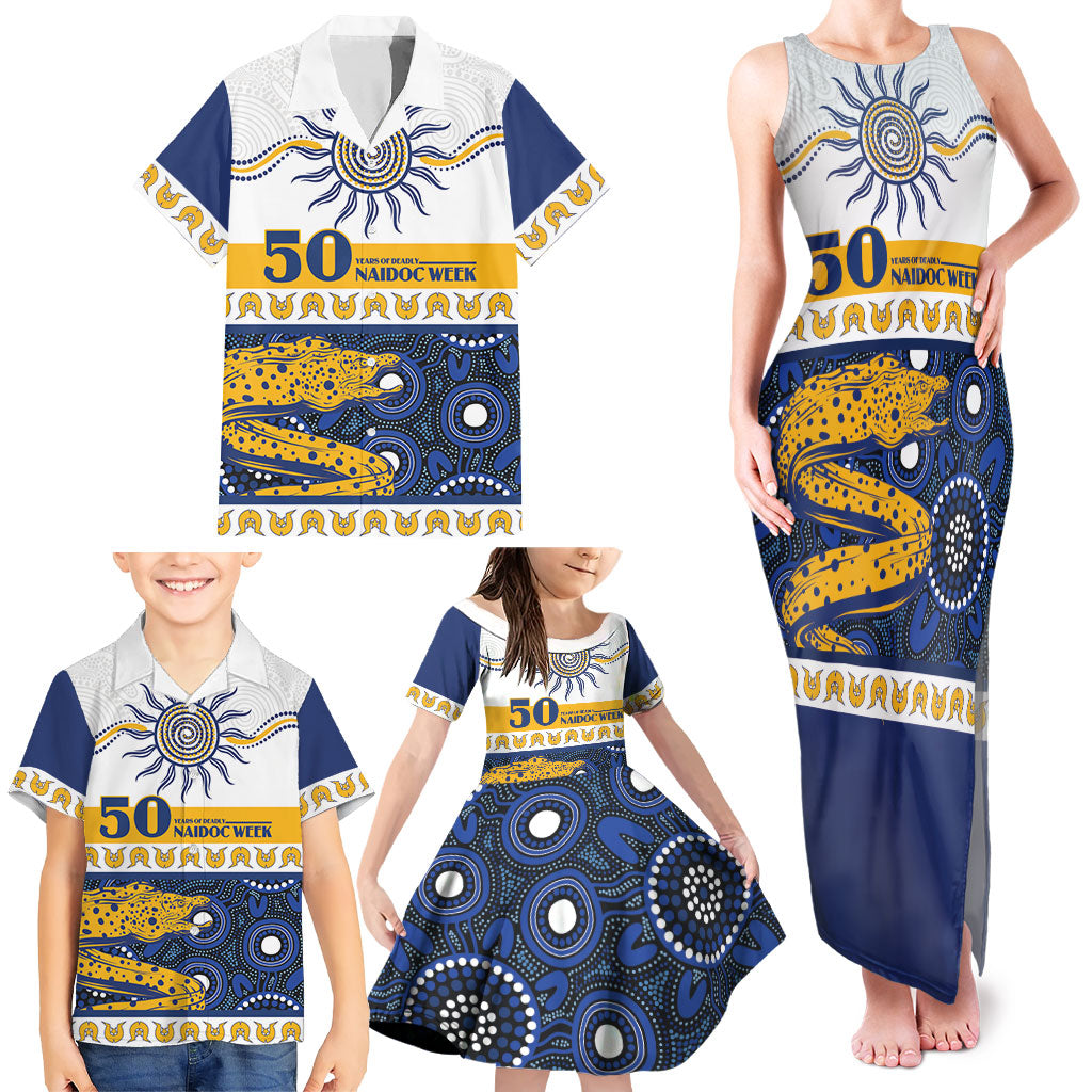 Eels NAIDOC Week Personalised Family Matching Tank Maxi Dress and Hawaiian Shirt Aboriginal Torres Strait Islanders Vibe