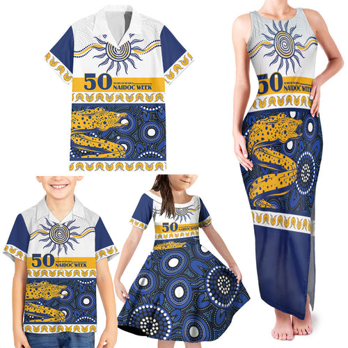 Eels NAIDOC Week Personalised Family Matching Tank Maxi Dress and Hawaiian Shirt Aboriginal Torres Strait Islanders Vibe