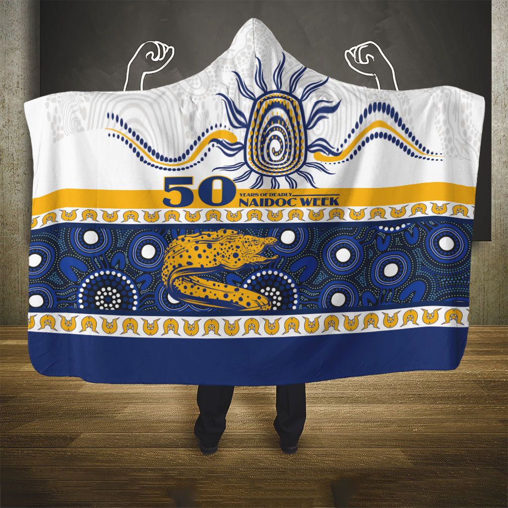 Eels NAIDOC Week Hooded Blanket Aboriginal Torres Strait Islanders Vibe