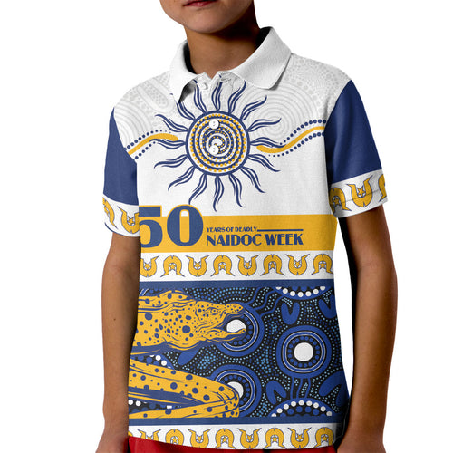 Eels NAIDOC Week Personalised Kid Polo Shirt Aboriginal Torres Strait Islanders Vibe