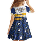 Eels NAIDOC Week Personalised Kid Short Sleeve Dress Aboriginal Torres Strait Islanders Vibe
