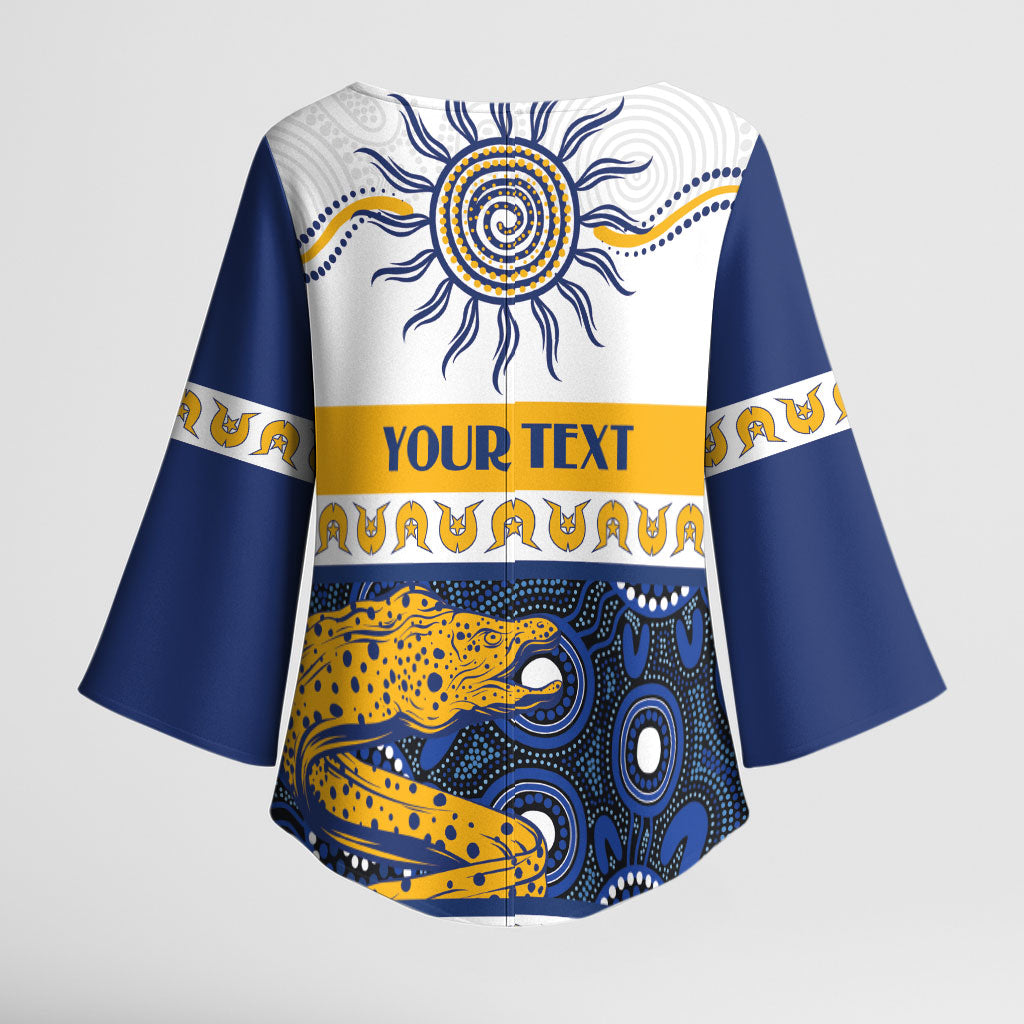 Eels NAIDOC Week Personalised Kimono Sleeve Blouse Aboriginal Torres Strait Islanders Vibe