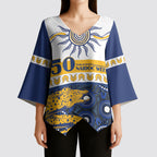 Eels NAIDOC Week Personalised Kimono Sleeve Blouse Aboriginal Torres Strait Islanders Vibe