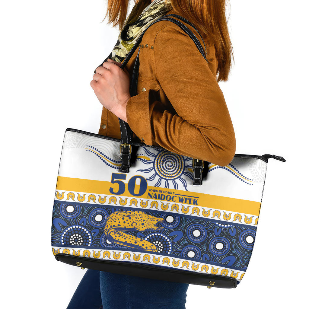 Eels NAIDOC Week Leather Tote Bag Aboriginal Torres Strait Islanders Vibe
