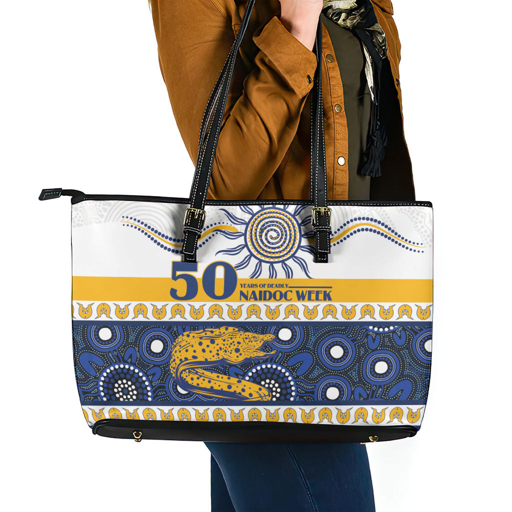 Eels NAIDOC Week Leather Tote Bag Aboriginal Torres Strait Islanders Vibe