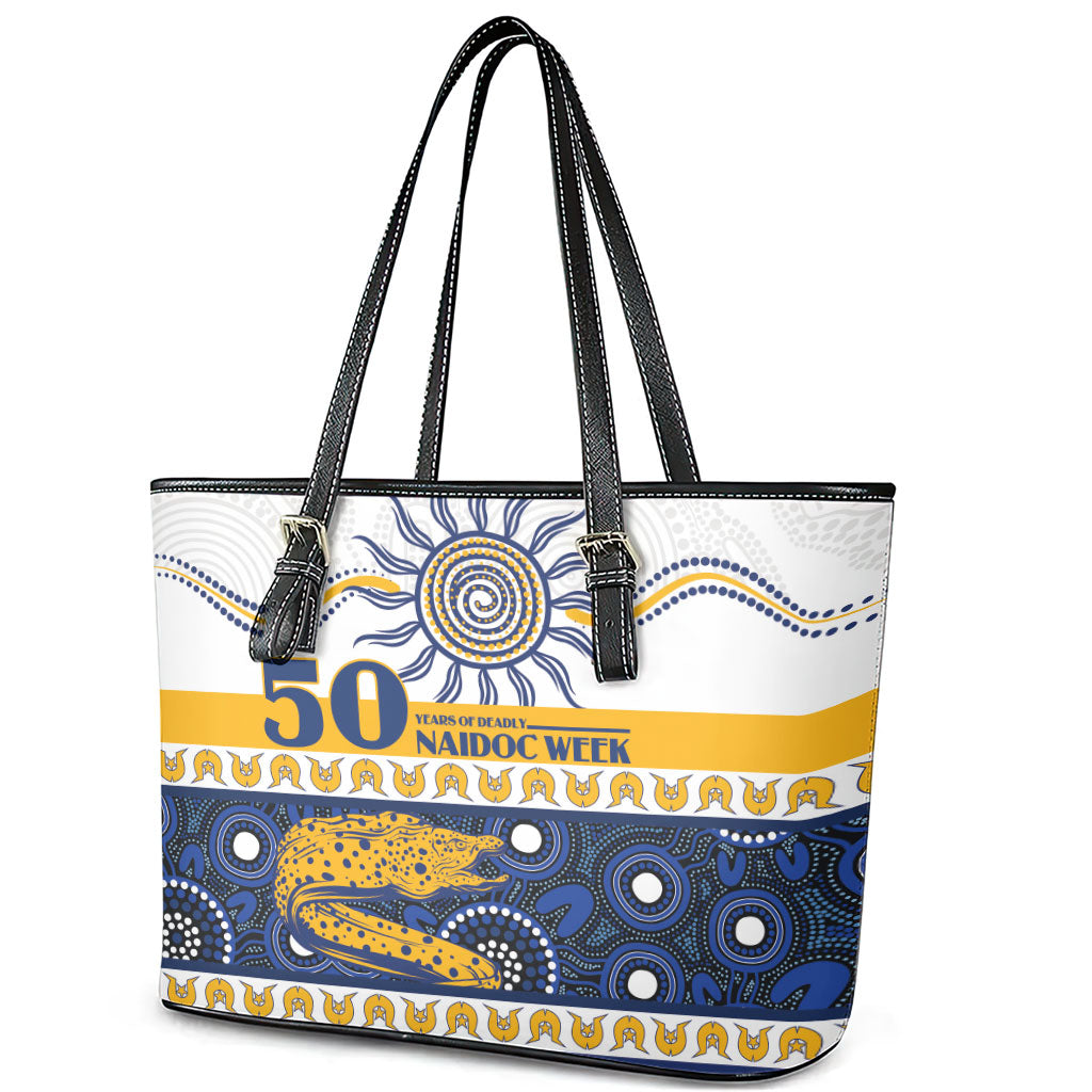 Eels NAIDOC Week Leather Tote Bag Aboriginal Torres Strait Islanders Vibe