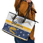 Eels NAIDOC Week Leather Tote Bag Aboriginal Torres Strait Islanders Vibe