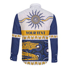 Eels NAIDOC Week Personalised Long Sleeve Button Shirt Aboriginal Torres Strait Islanders Vibe