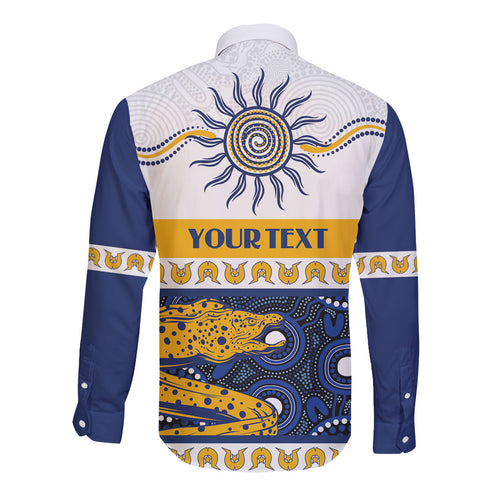 Eels NAIDOC Week Personalised Long Sleeve Button Shirt Aboriginal Torres Strait Islanders Vibe