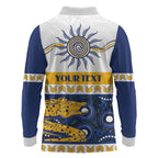 Eels NAIDOC Week Personalised Long Sleeve Polo Shirt Aboriginal Torres Strait Islanders Vibe