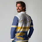 Eels NAIDOC Week Personalised Long Sleeve Polo Shirt Aboriginal Torres Strait Islanders Vibe