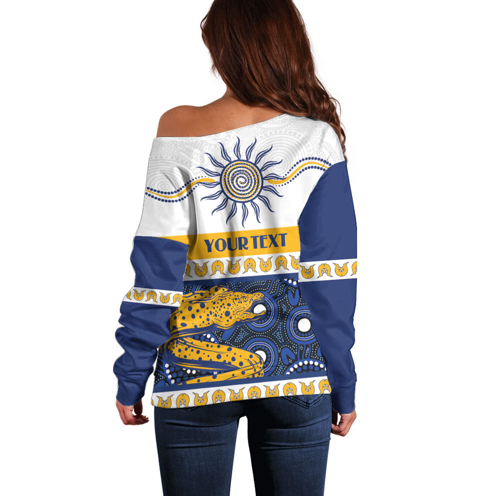 Eels NAIDOC Week Personalised Off Shoulder Sweater Aboriginal Torres Strait Islanders Vibe