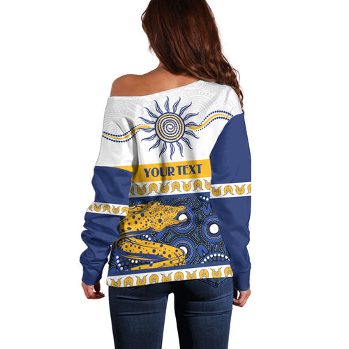 Eels NAIDOC Week Personalised Off Shoulder Sweater Aboriginal Torres Strait Islanders Vibe