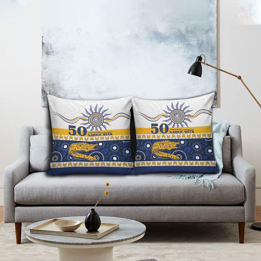 Eels NAIDOC Week Pillow Cover Aboriginal Torres Strait Islanders Vibe
