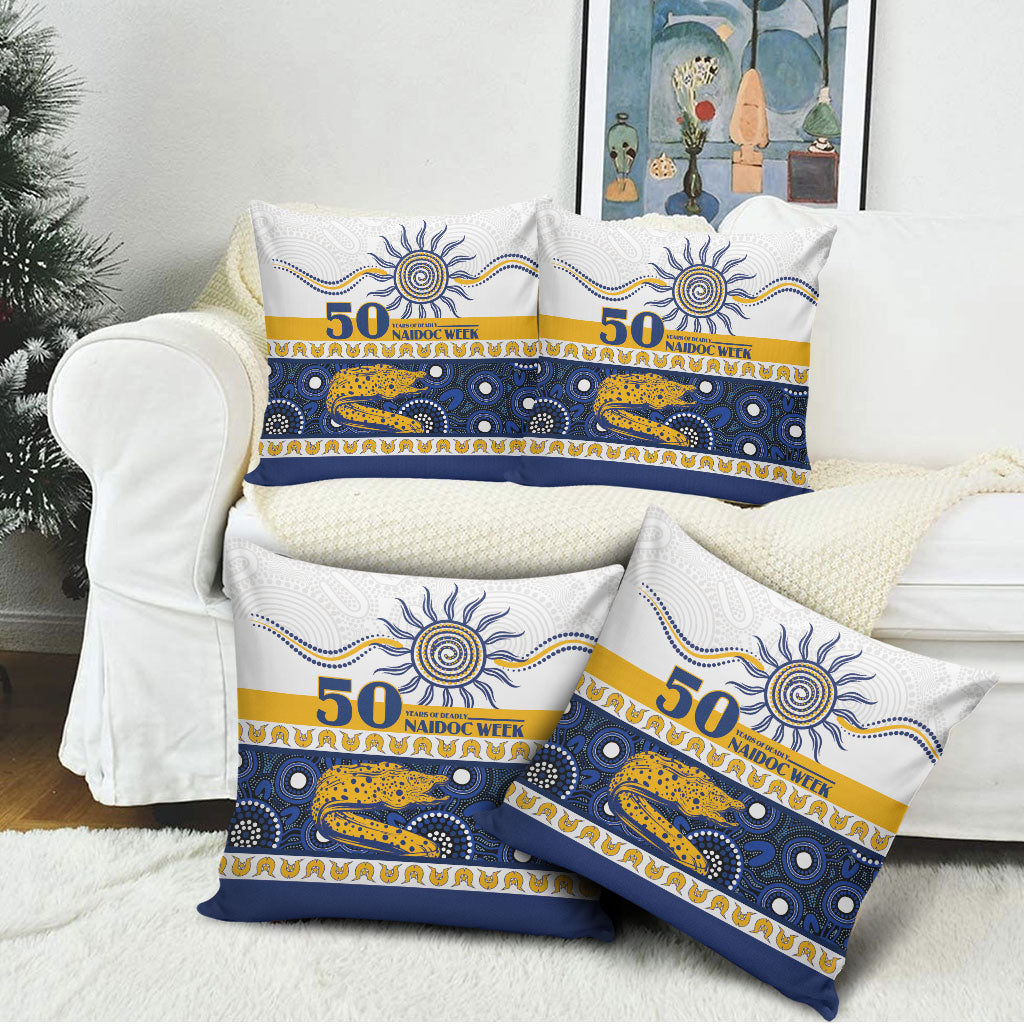 Eels NAIDOC Week Pillow Cover Aboriginal Torres Strait Islanders Vibe