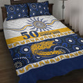 Eels NAIDOC Week Quilt Bed Set Aboriginal Torres Strait Islanders Vibe