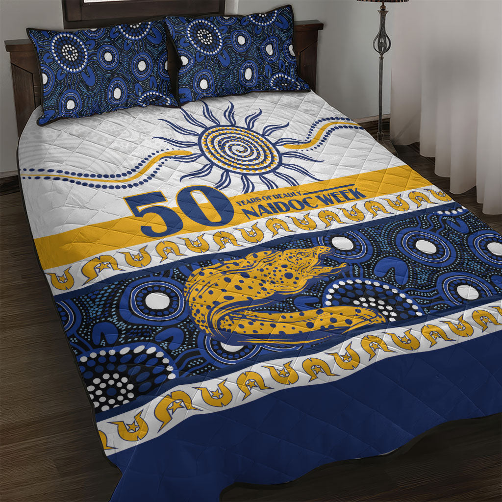 Eels NAIDOC Week Quilt Bed Set Aboriginal Torres Strait Islanders Vibe