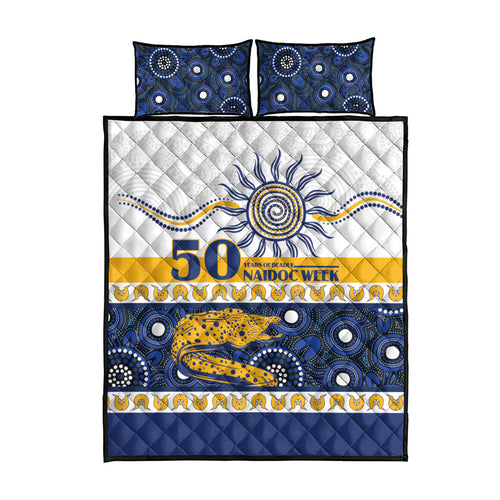 Eels NAIDOC Week Quilt Bed Set Aboriginal Torres Strait Islanders Vibe