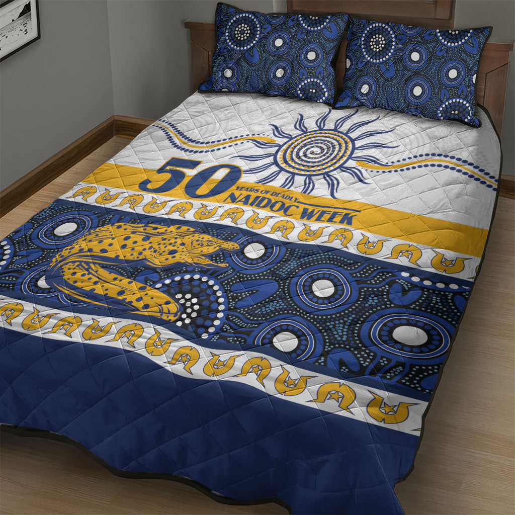 Eels NAIDOC Week Quilt Bed Set Aboriginal Torres Strait Islanders Vibe