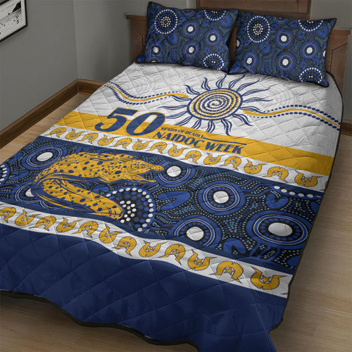 Eels NAIDOC Week Quilt Bed Set Aboriginal Torres Strait Islanders Vibe