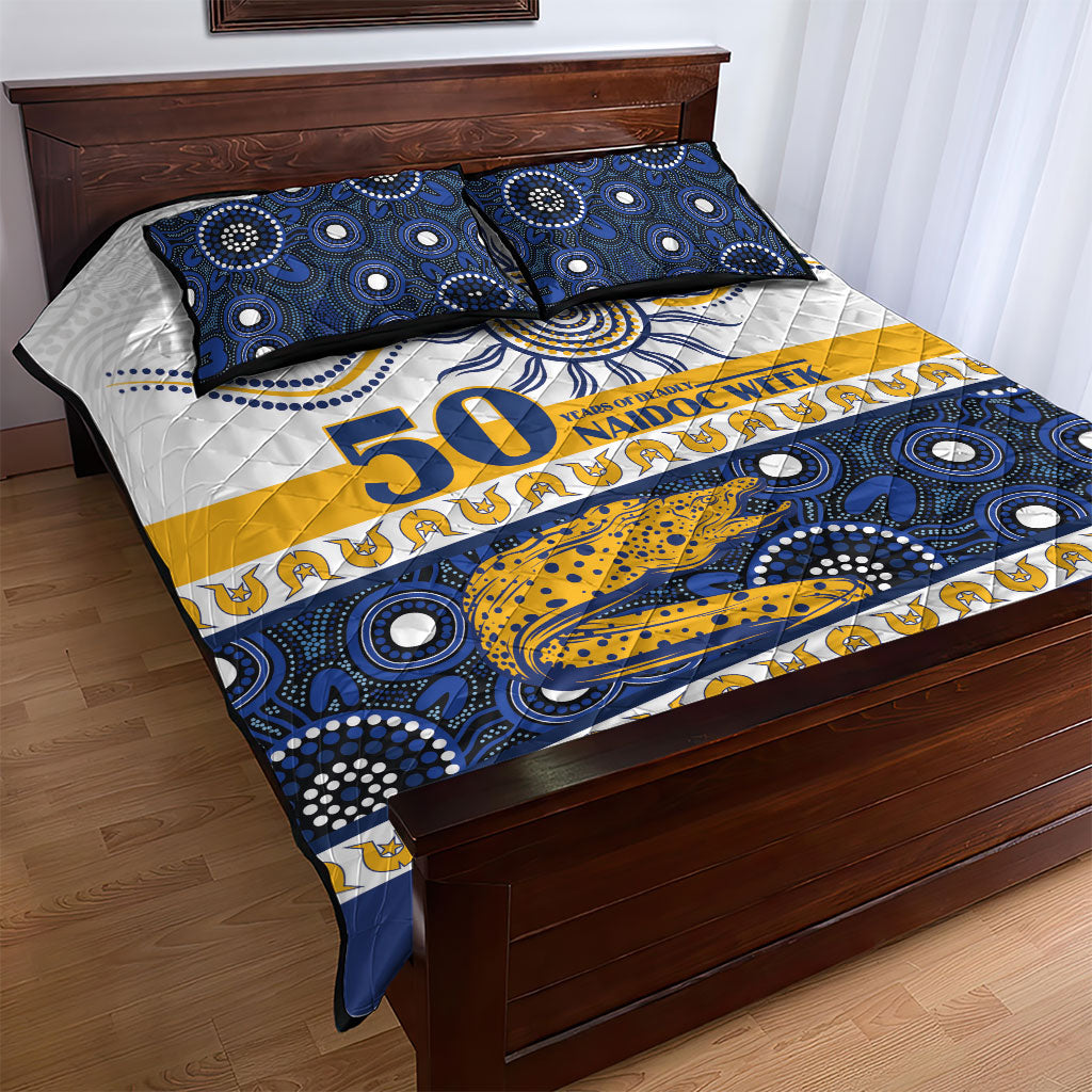 Eels NAIDOC Week Quilt Bed Set Aboriginal Torres Strait Islanders Vibe