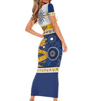 Eels NAIDOC Week Personalised Short Sleeve Bodycon Dress Aboriginal Torres Strait Islanders Vibe