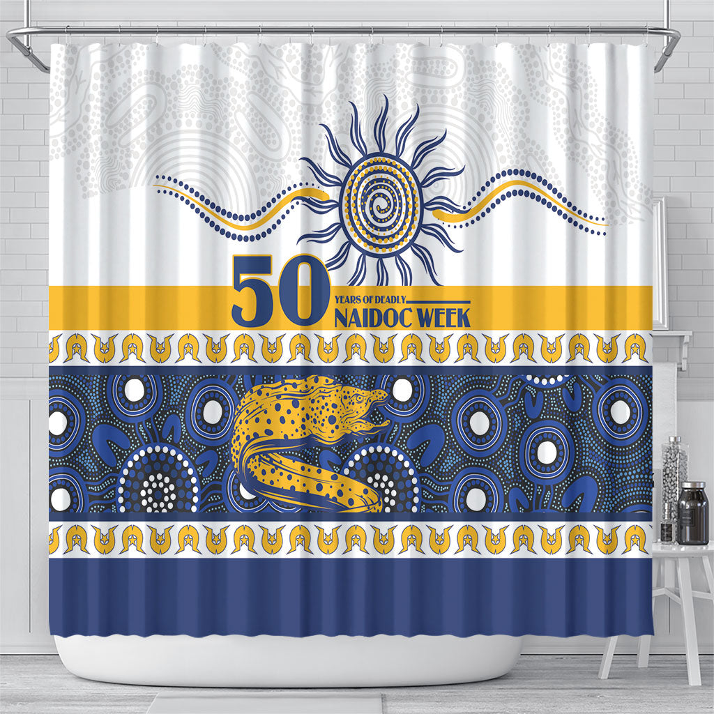Eels NAIDOC Week Shower Curtain Aboriginal Torres Strait Islanders Vibe