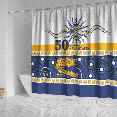 Eels NAIDOC Week Shower Curtain Aboriginal Torres Strait Islanders Vibe