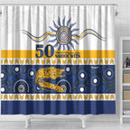 Eels NAIDOC Week Shower Curtain Aboriginal Torres Strait Islanders Vibe