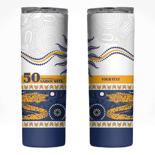 Eels NAIDOC Week Personalised Skinny Tumbler Aboriginal Torres Strait Islanders Vibe