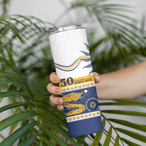 Eels NAIDOC Week Personalised Skinny Tumbler Aboriginal Torres Strait Islanders Vibe