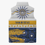 Eels NAIDOC Week Personalised Sleeveless Puffer Jacket Aboriginal Torres Strait Islanders Vibe