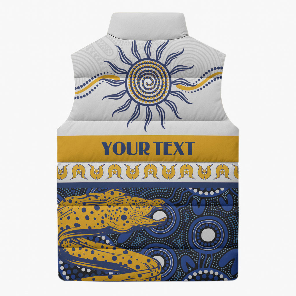 Eels NAIDOC Week Personalised Sleeveless Puffer Jacket Aboriginal Torres Strait Islanders Vibe
