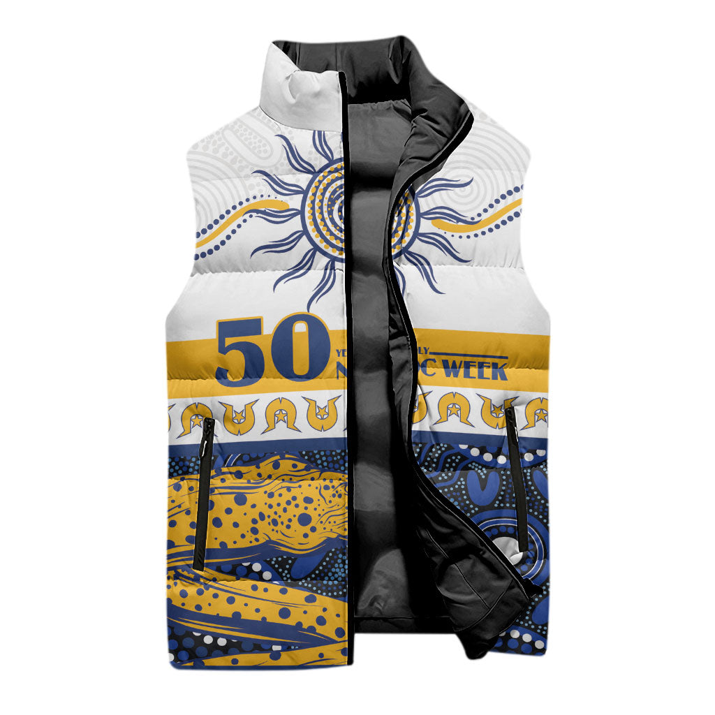 Eels NAIDOC Week Personalised Sleeveless Puffer Jacket Aboriginal Torres Strait Islanders Vibe