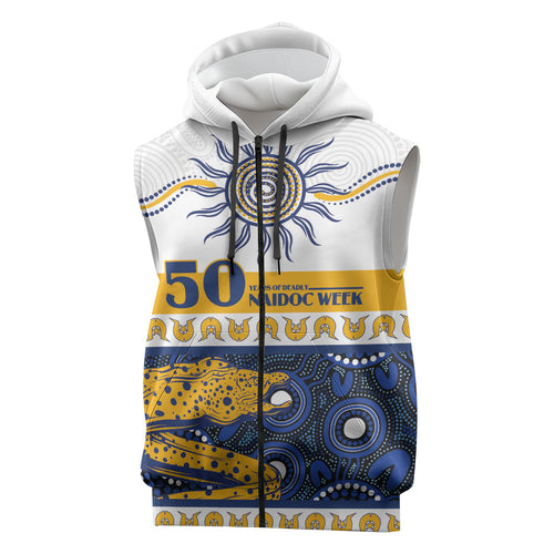 Eels NAIDOC Week Personalised Sleeveless Zip Hoodie Aboriginal Torres Strait Islanders Vibe