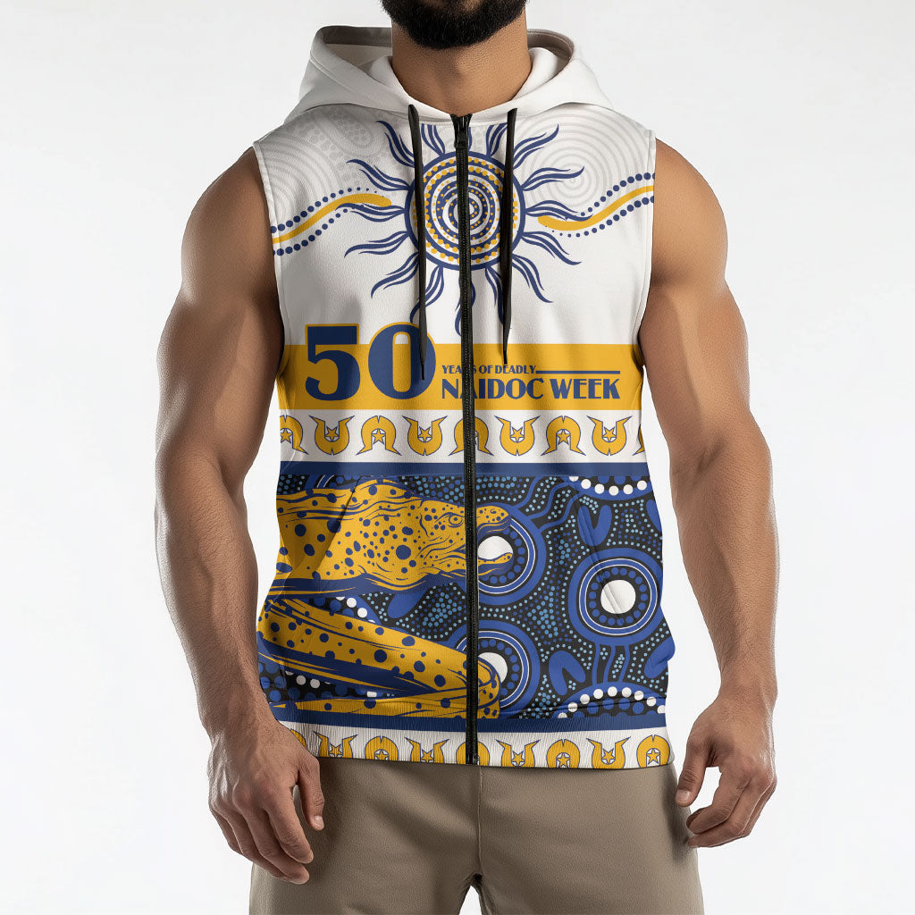 Eels NAIDOC Week Personalised Sleeveless Zip Hoodie Aboriginal Torres Strait Islanders Vibe