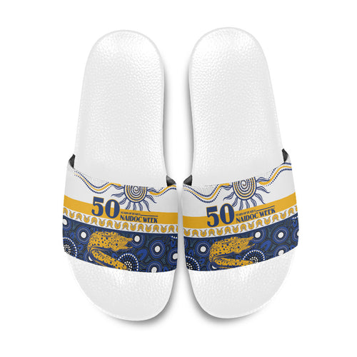 Eels NAIDOC Week Slide Sandals Aboriginal Torres Strait Islanders Vibe