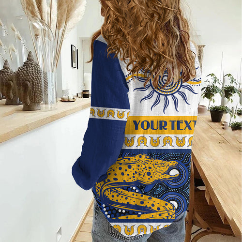 Eels NAIDOC Week Personalised Women Casual Shirt Aboriginal Torres Strait Islanders Vibe