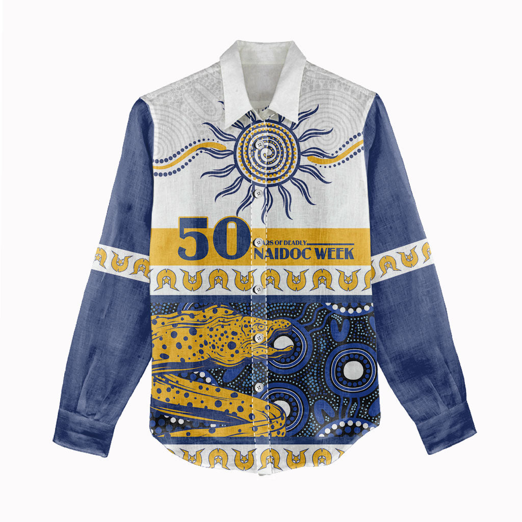 Eels NAIDOC Week Personalised Women Casual Shirt Aboriginal Torres Strait Islanders Vibe