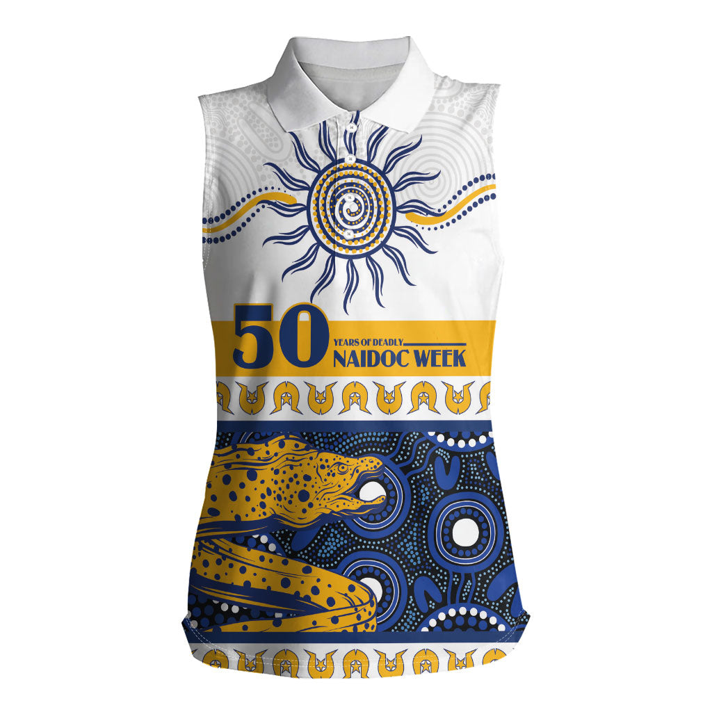 Eels NAIDOC Week Personalised Women Sleeveless Polo Shirt Aboriginal Torres Strait Islanders Vibe