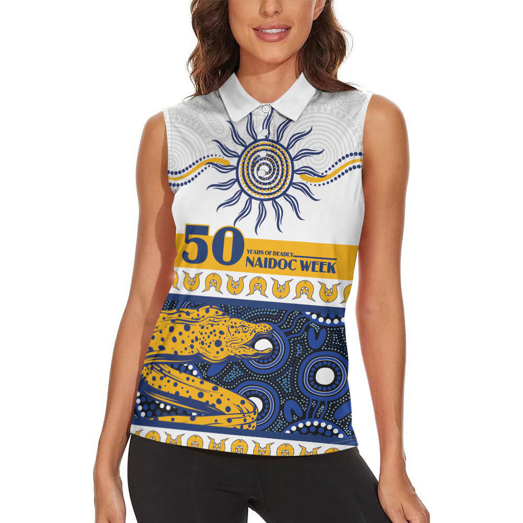 Eels NAIDOC Week Personalised Women Sleeveless Polo Shirt Aboriginal Torres Strait Islanders Vibe