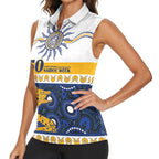 Eels NAIDOC Week Personalised Women Sleeveless Polo Shirt Aboriginal Torres Strait Islanders Vibe