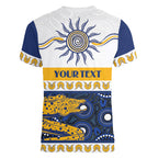 Eels NAIDOC Week Personalised Women V-Neck T-Shirt Aboriginal Torres Strait Islanders Vibe