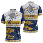 Eels NAIDOC Week Personalised Zipper Polo Shirt Aboriginal Torres Strait Islanders Vibe